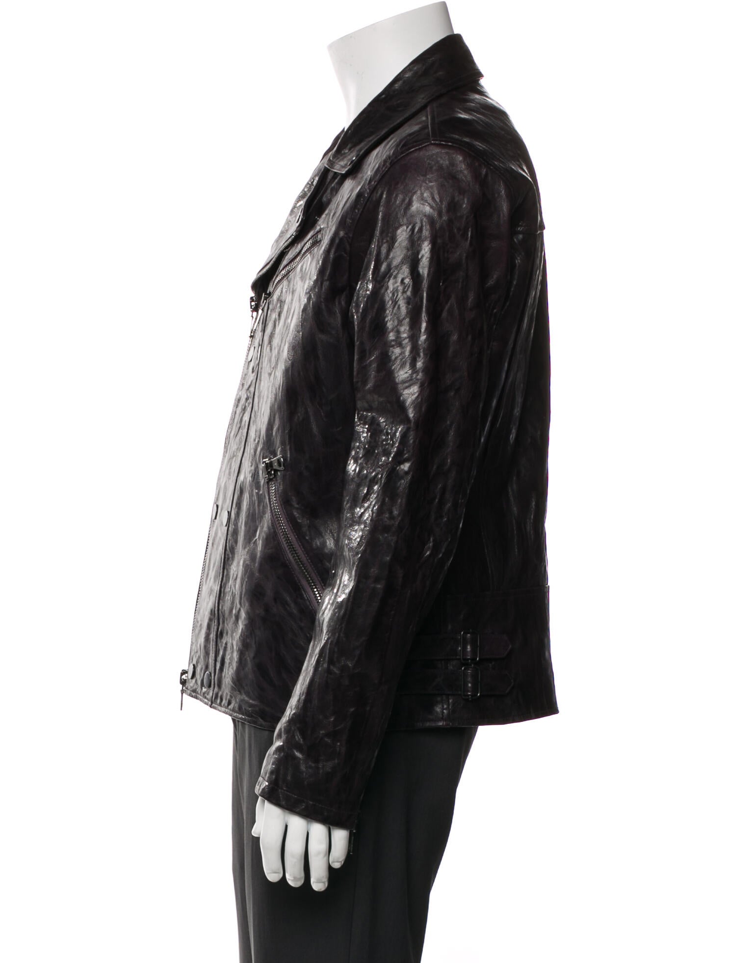 John Varvatos Shearling Moto Jacket