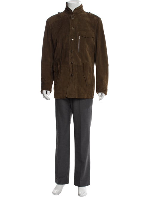 John Varvatos Goat Leather Parka