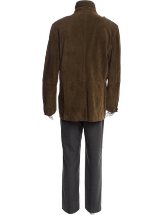 John Varvatos Goat Leather Parka