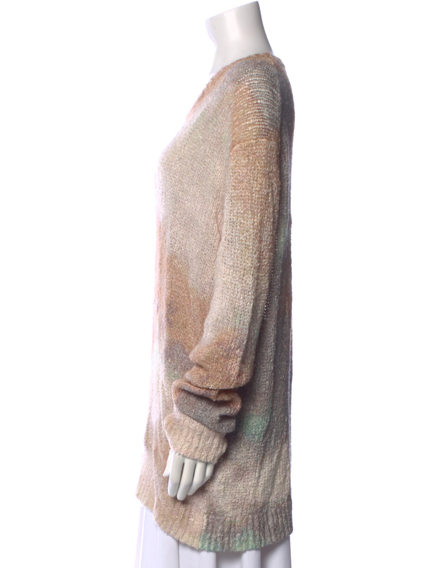 John Varvatos Linen Crew Neck Sweater