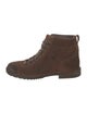 John Varvatos Leather Lace-Up Boots