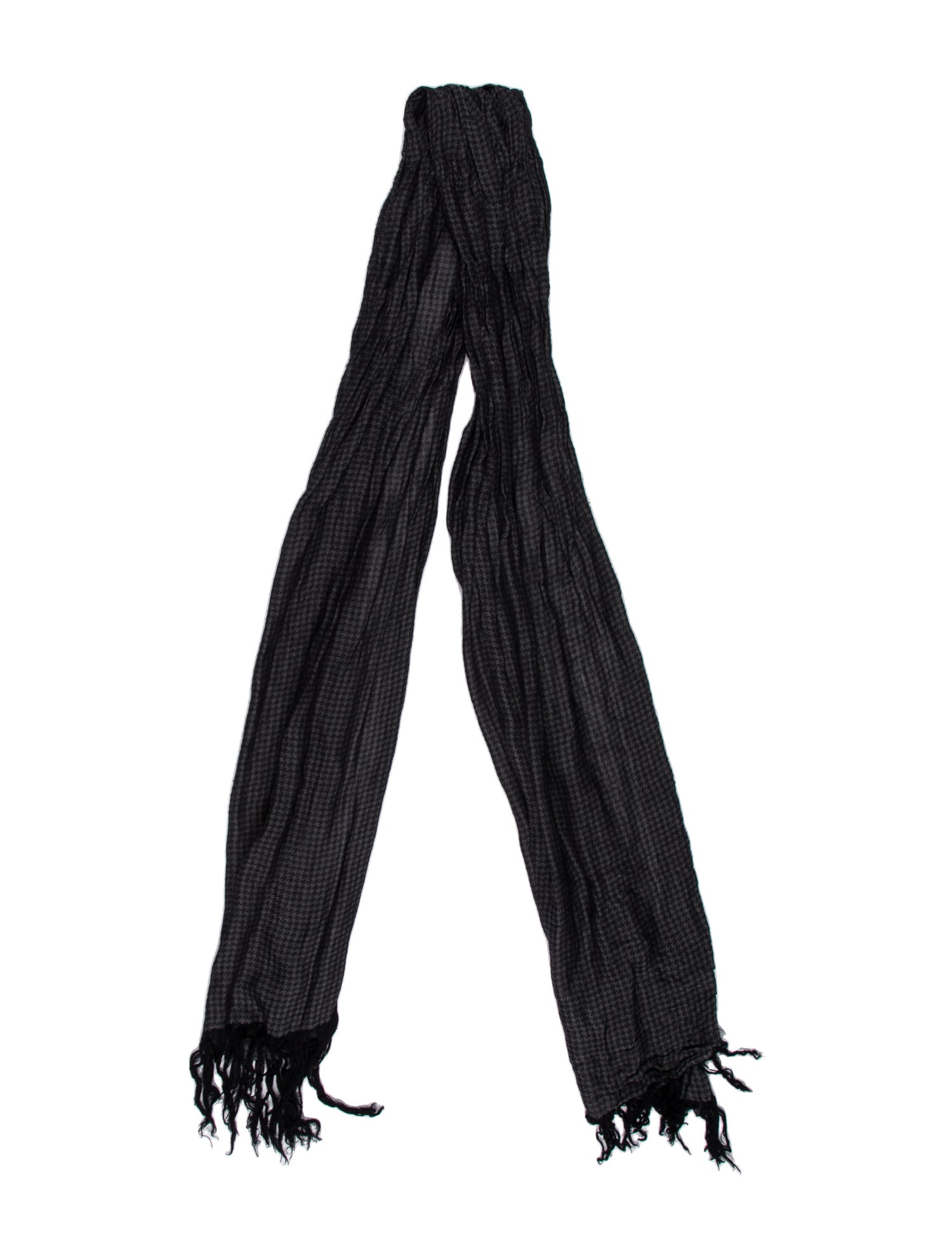 John Varvatos Plaid Print Scarf