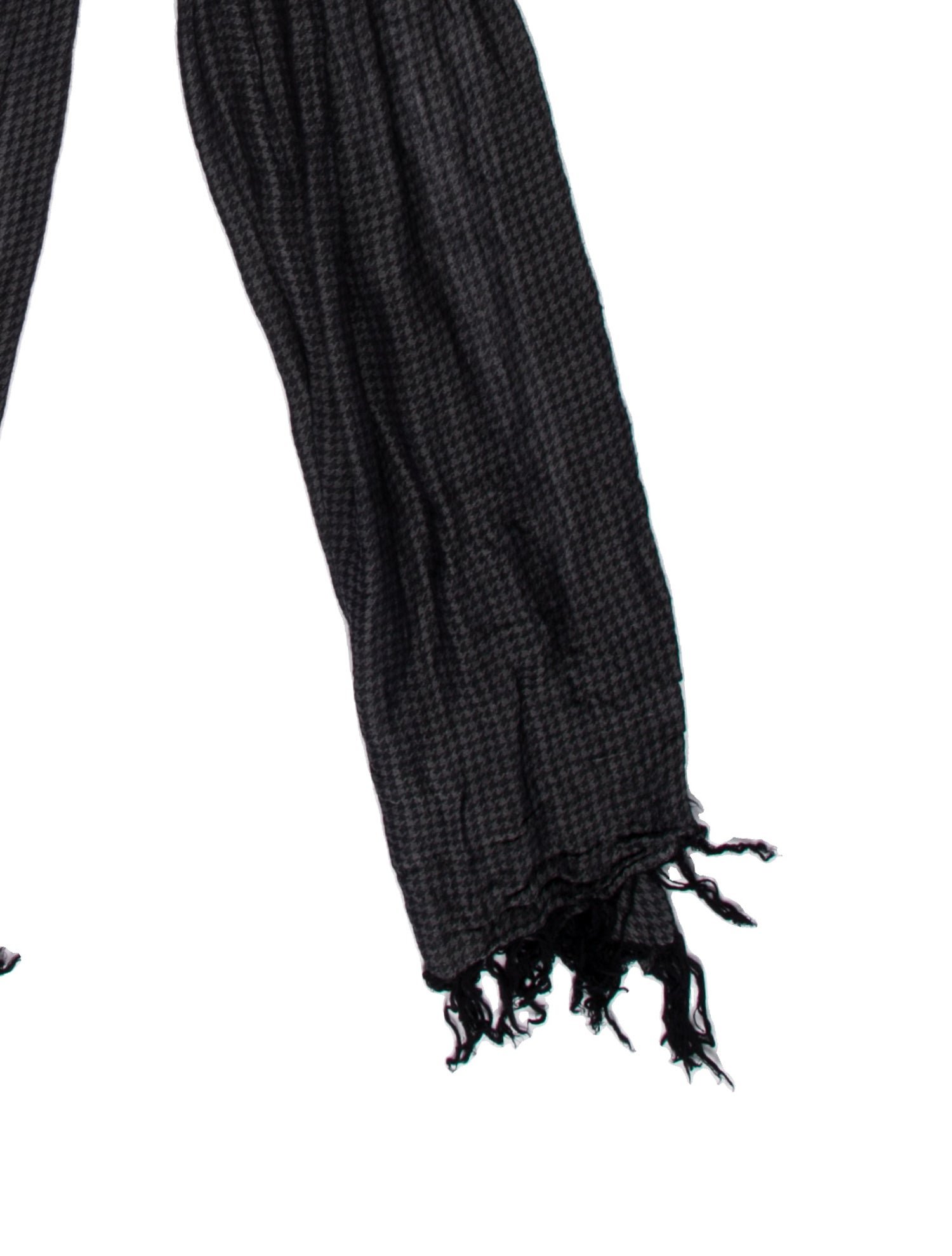 John Varvatos Plaid Print Scarf