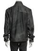 John Varvatos Leather Trucker Jacket