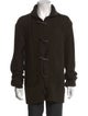 John Varvatos Wool Mock Neck Cardigan