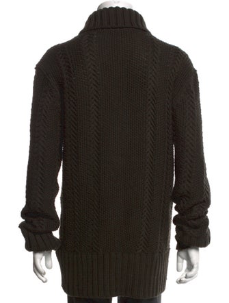 John Varvatos Wool Mock Neck Cardigan