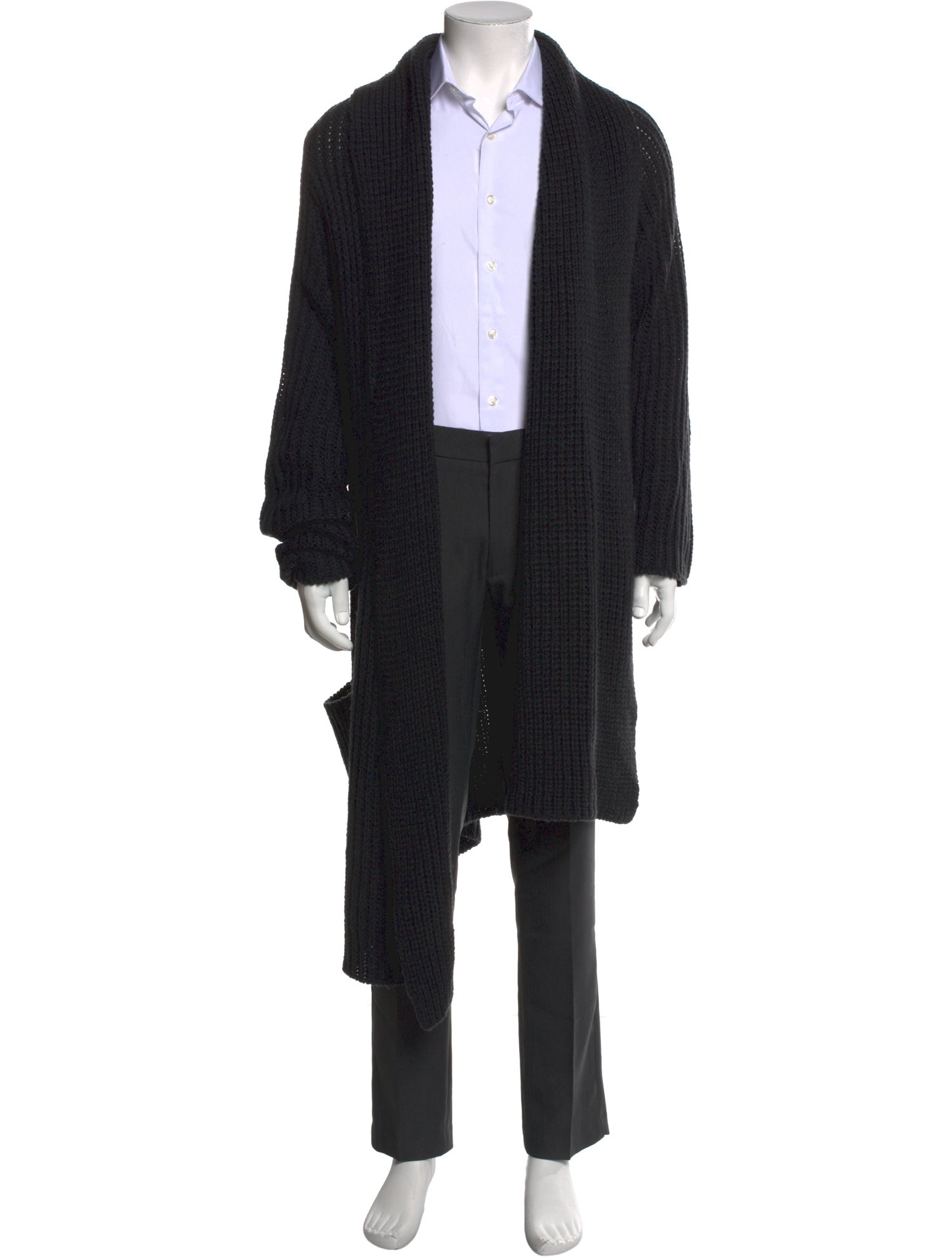 John Varvatos Wool Open Front Cardigan