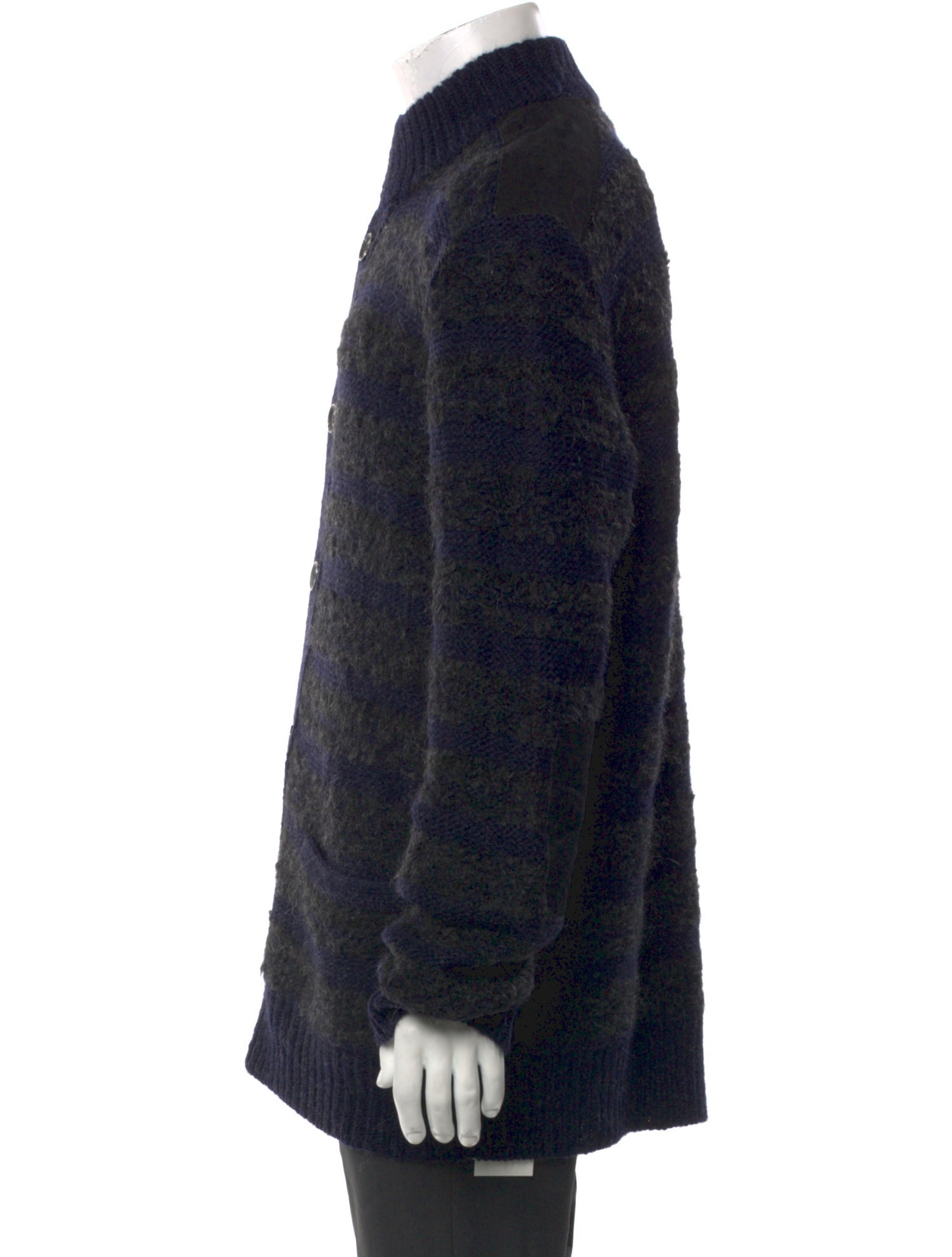 John Varvatos Mock Neck Long Sleeve Cardigan