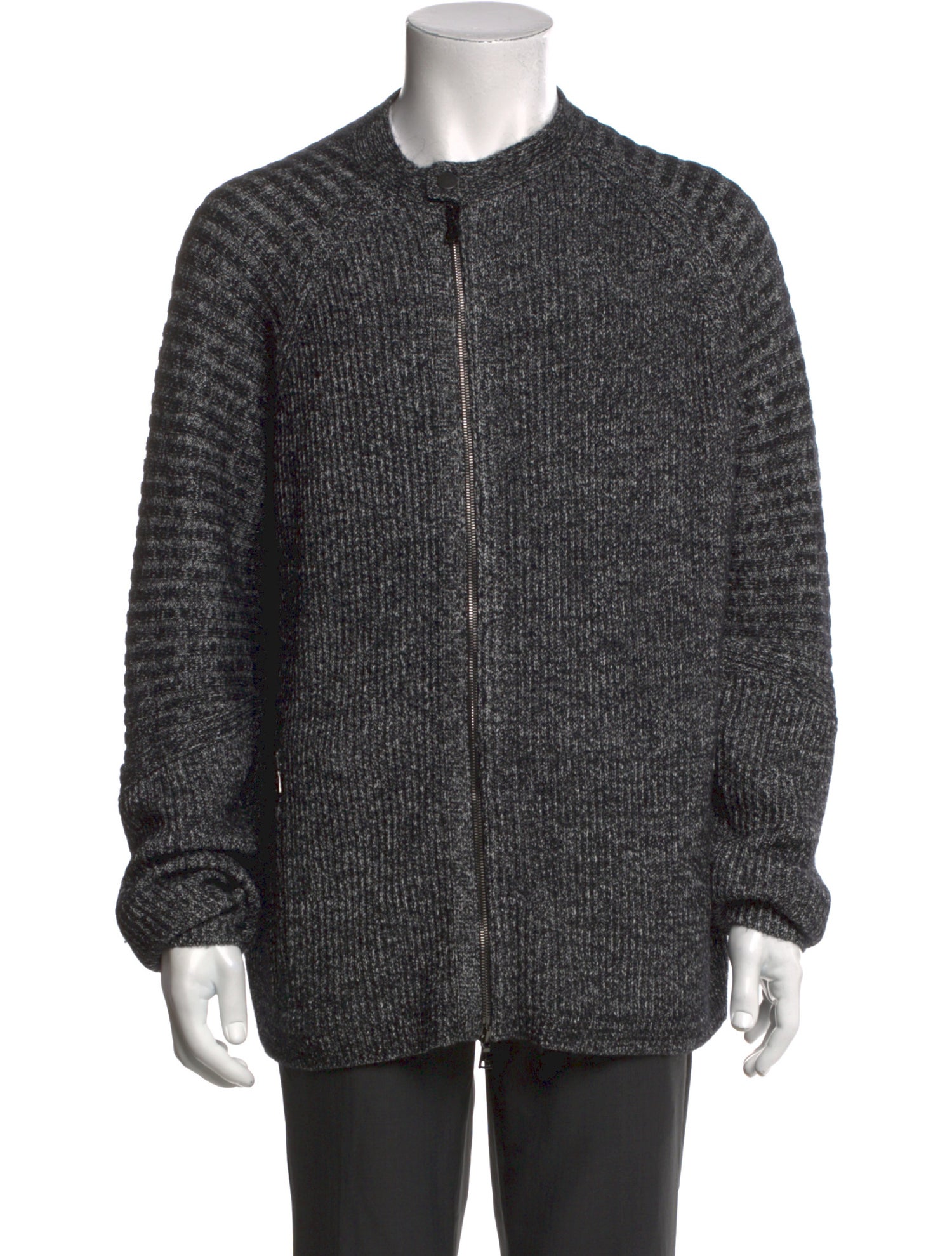 John Varvatos Crew Neck Long Sleeve Cardigan
