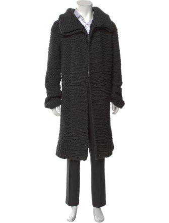 John Varvatos Wool Open Front Cardigan