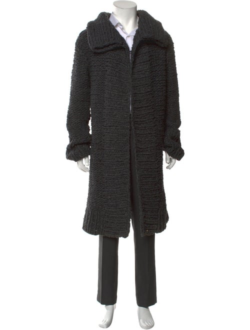 John Varvatos Wool Open Front Cardigan