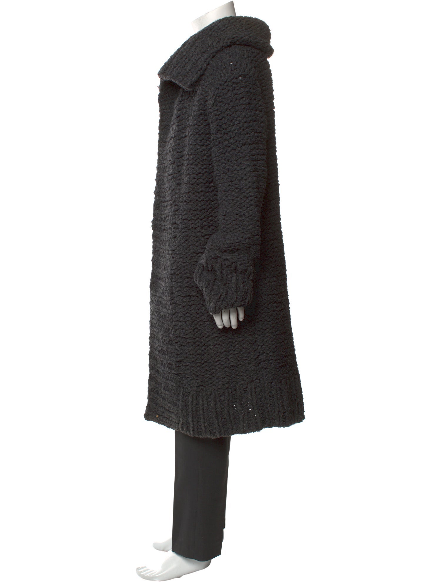 John Varvatos Wool Open Front Cardigan