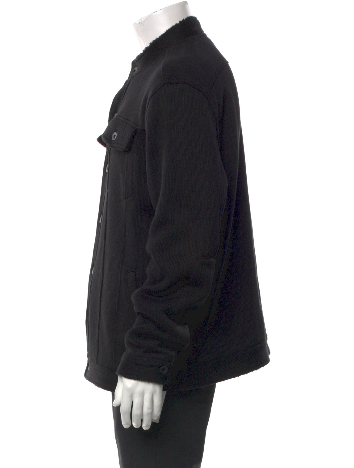 John Varvatos Mock Neck Long Sleeve Cardigan