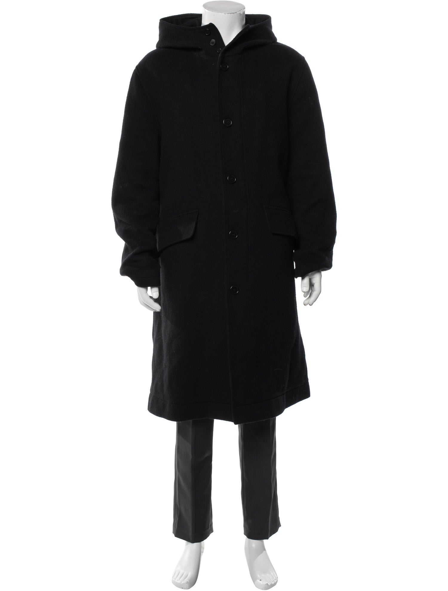 John Varvatos Wool Mock Neck Cardigan