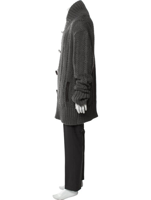 John Varvatos Wool Mock Neck Cardigan