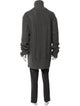 John Varvatos Wool Mock Neck Cardigan