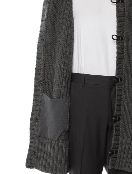 John Varvatos Wool Mock Neck Cardigan