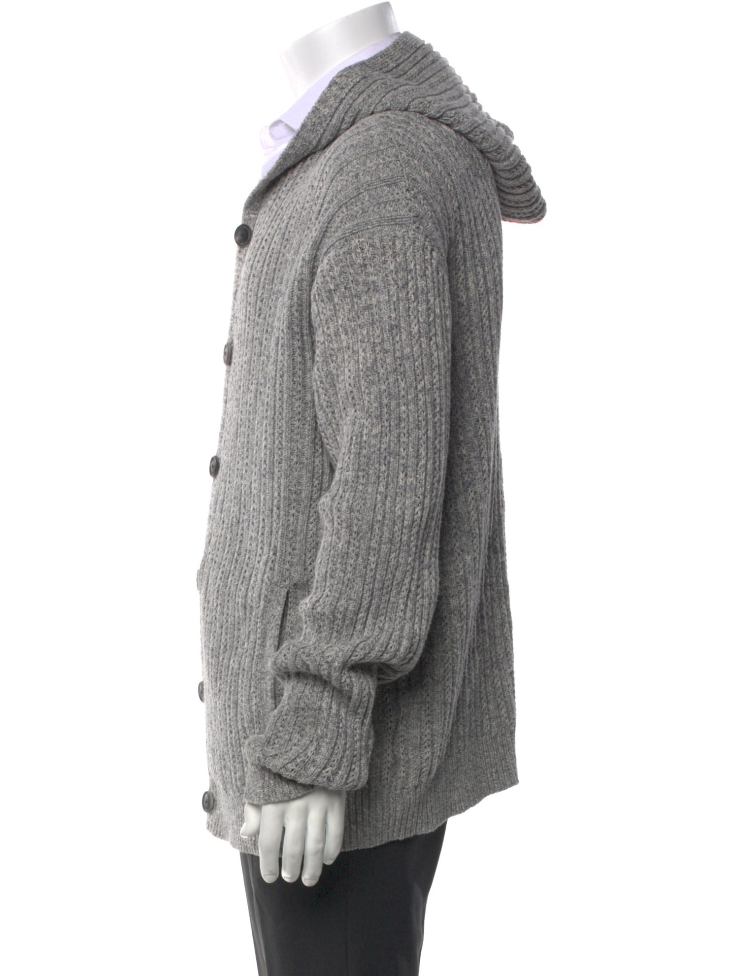 John Varvatos Cowl Neck Long Sleeve Cardigan