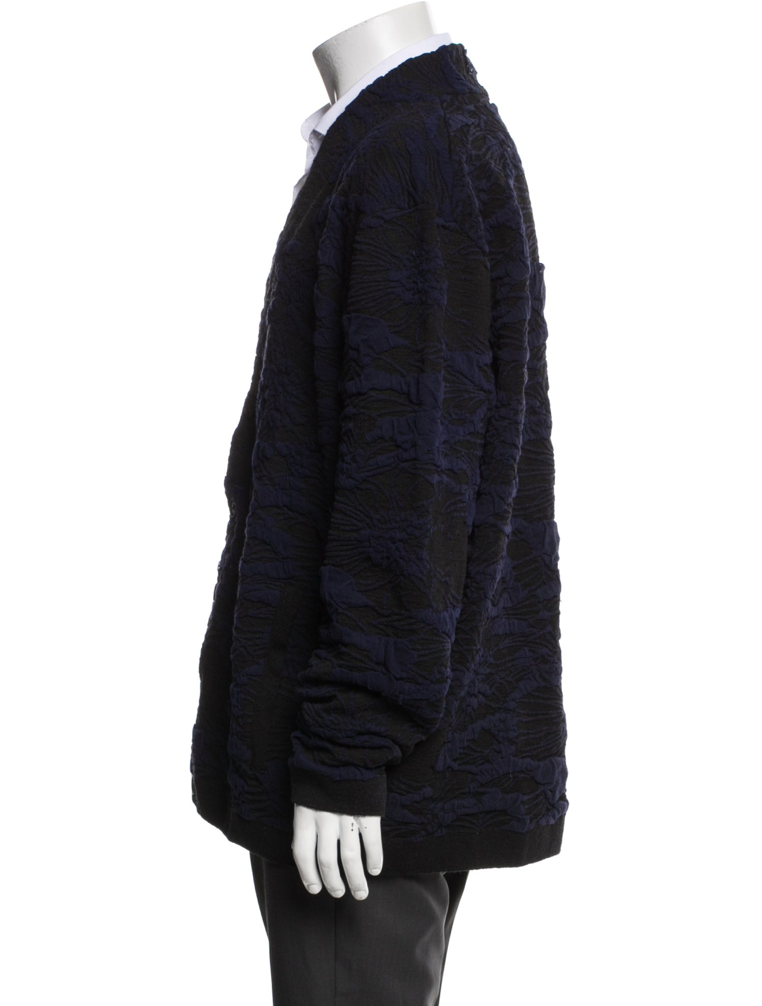 John Varvatos Printed V-Neck Cardigan w/ Tags