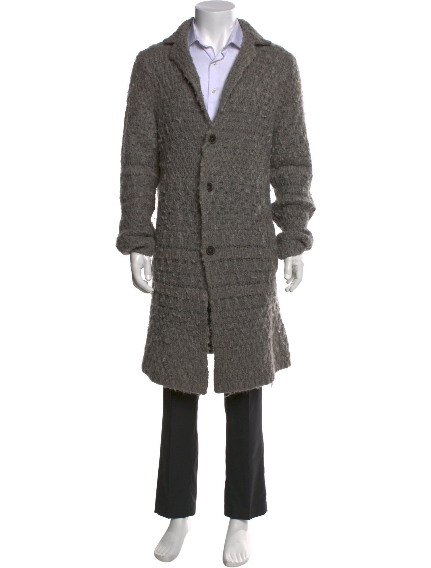 John Varvatos Wool Open Front Cardigan