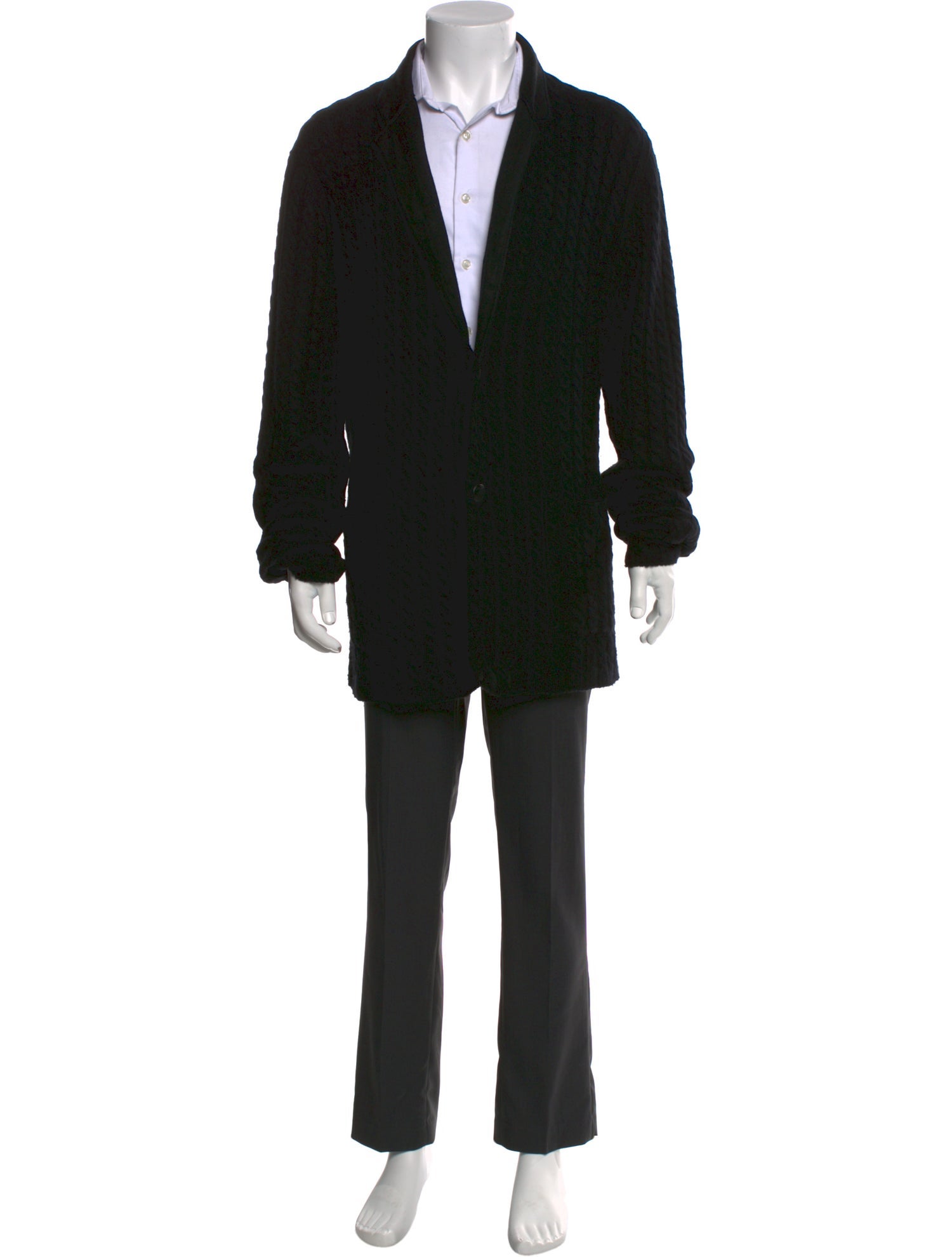 John Varvatos Cashmere Open Front Cardigan