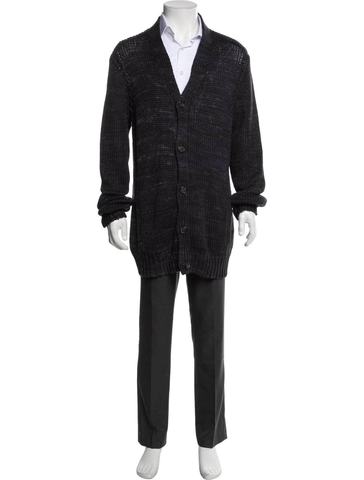 John Varvatos V-Neck Long Sleeve Cardigan