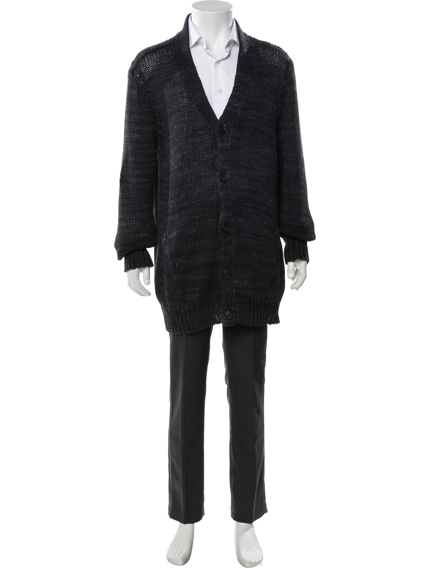 John Varvatos V-Neck Long Sleeve Cardigan