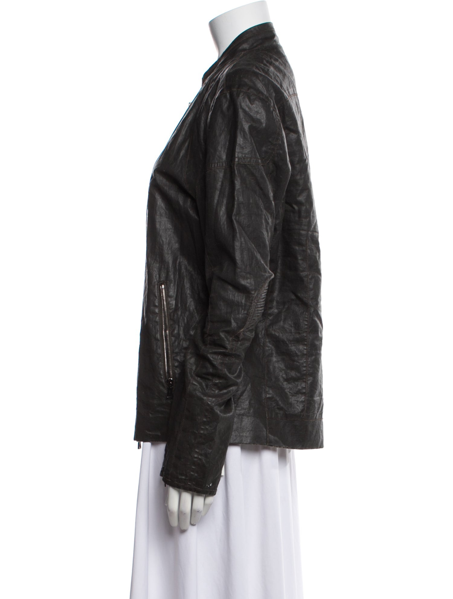 John Varvatos Linen Bomber Jacket