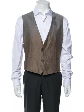 John Varvatos Colorblock Pattern Suit Vest