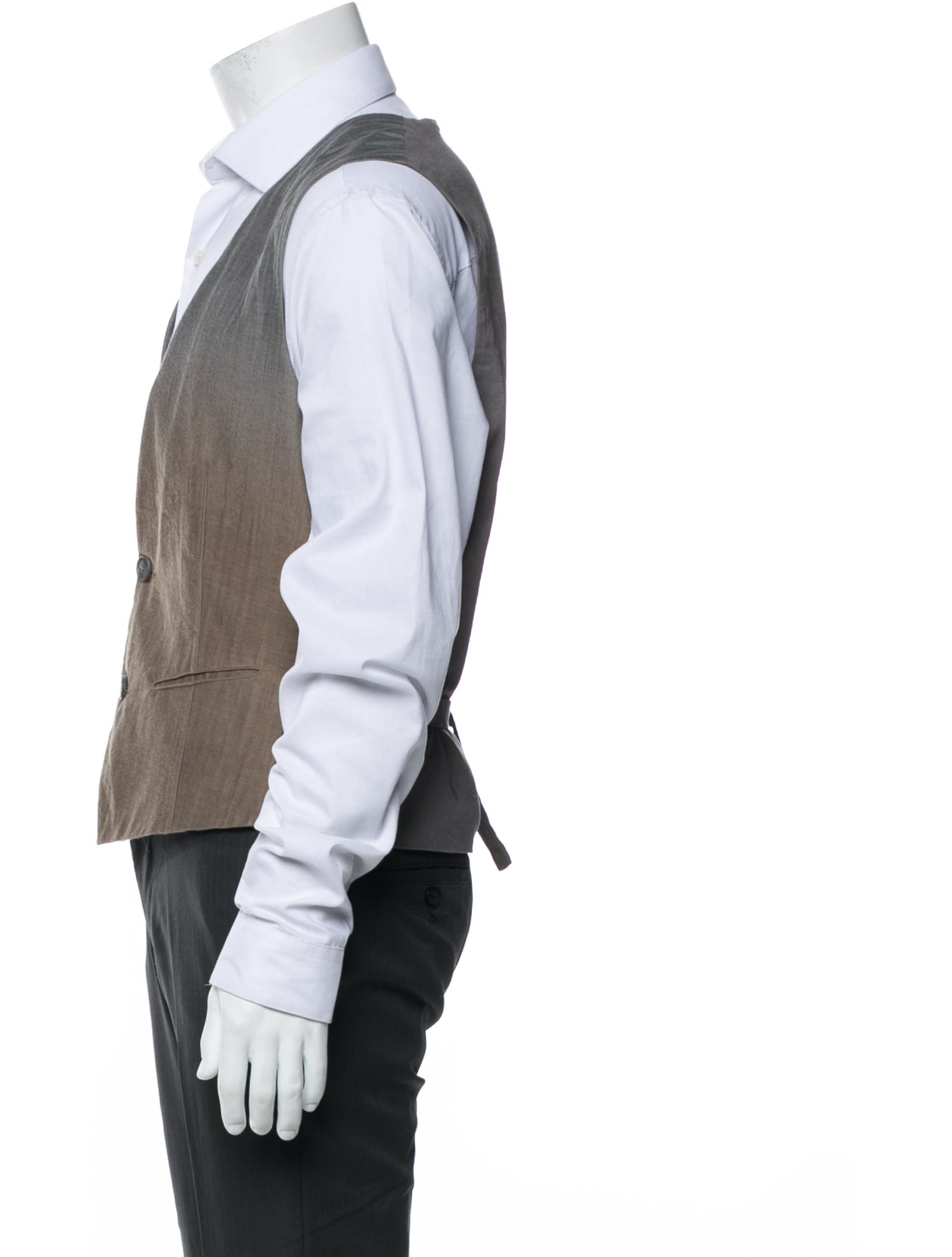 John Varvatos Colorblock Pattern Suit Vest