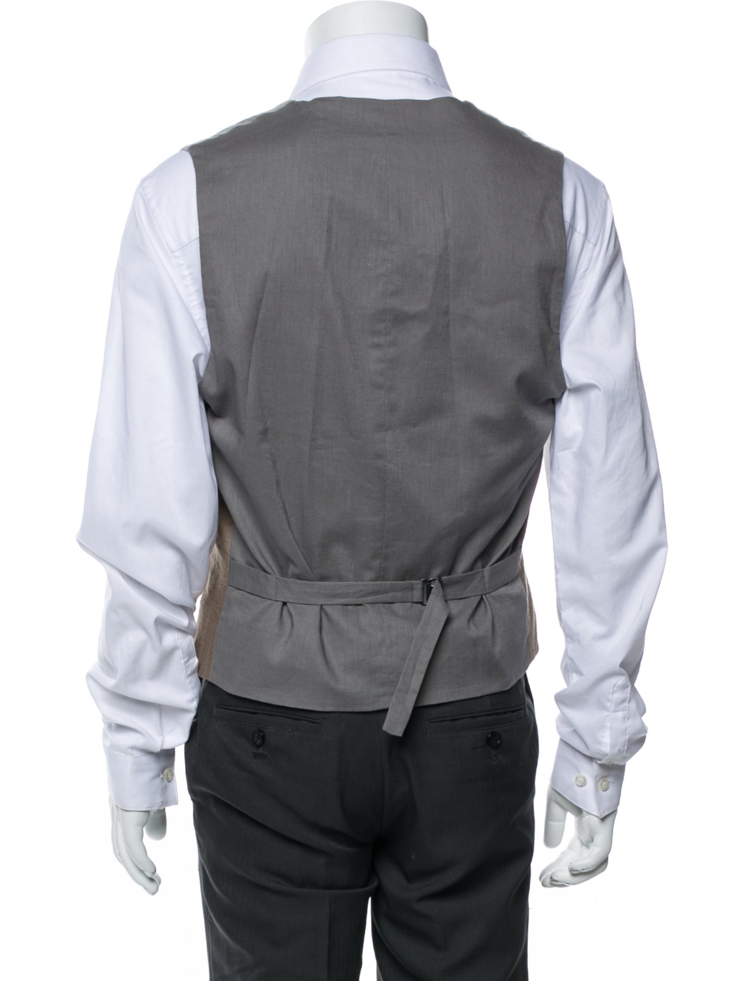 John Varvatos Colorblock Pattern Suit Vest