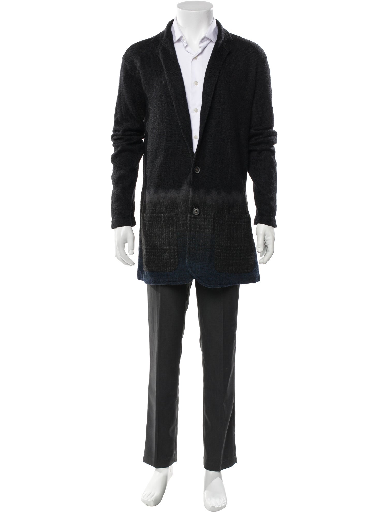 John Varvatos Open Front Long Sleeve Cardigan