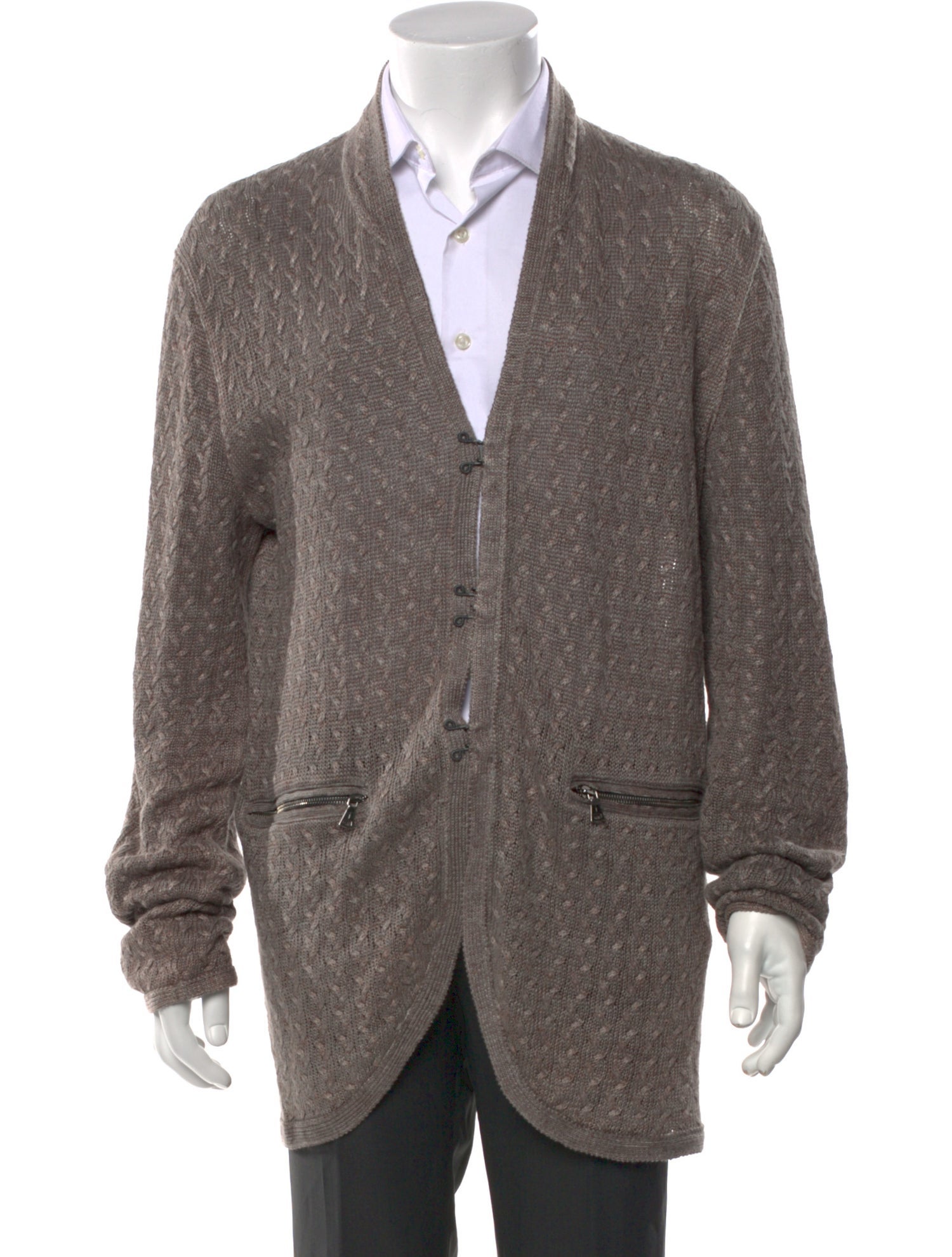 John Varvatos Linen V-Neck Cardigan