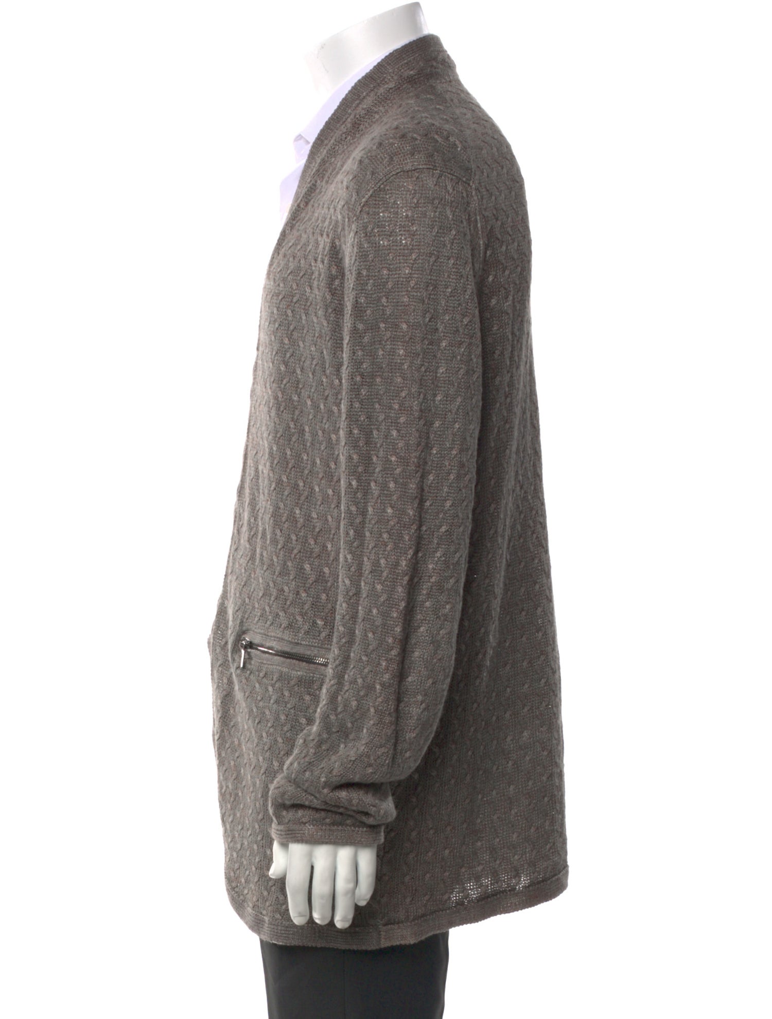John Varvatos Linen V-Neck Cardigan