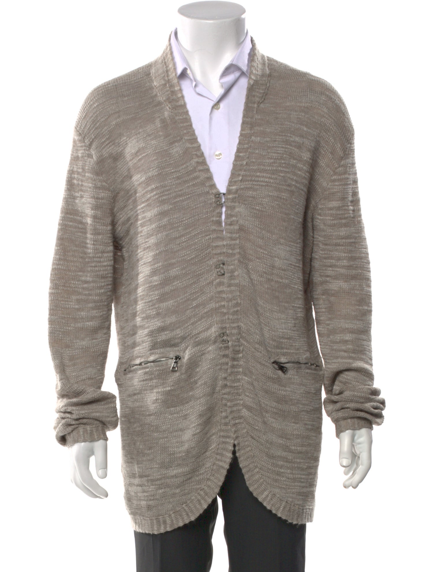 John Varvatos V-Neck Long Sleeve Cardigan