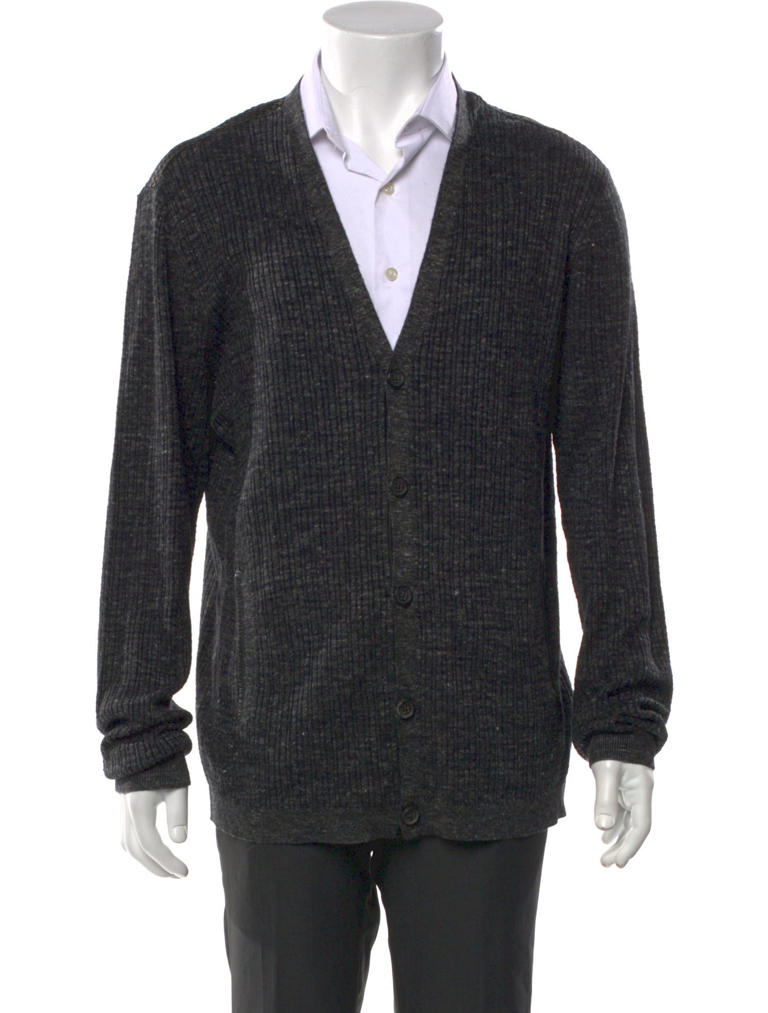 John Varvatos V-Neck Long Sleeve Cardigan