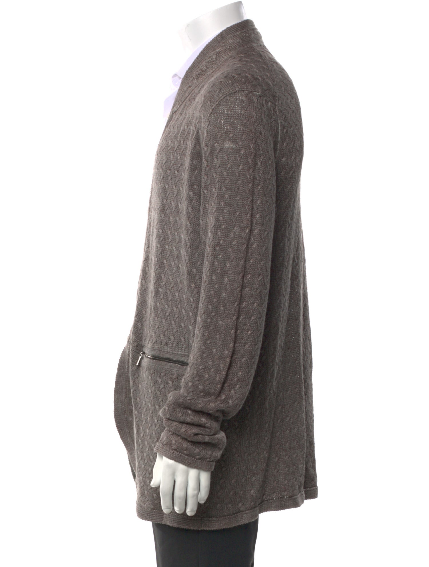 John Varvatos Linen V-Neck Cardigan