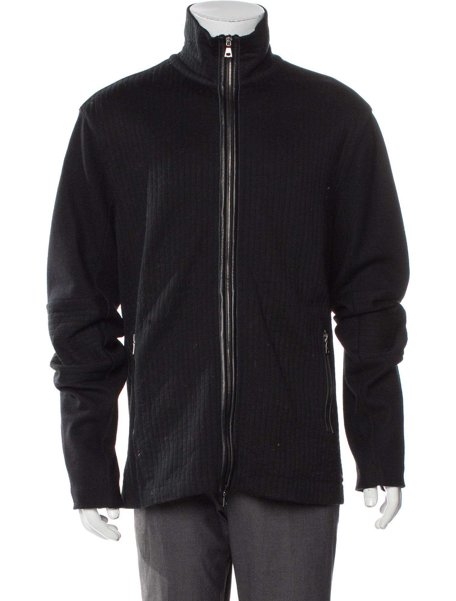 John Varvatos Mock Neck Long Sleeve Cardigan