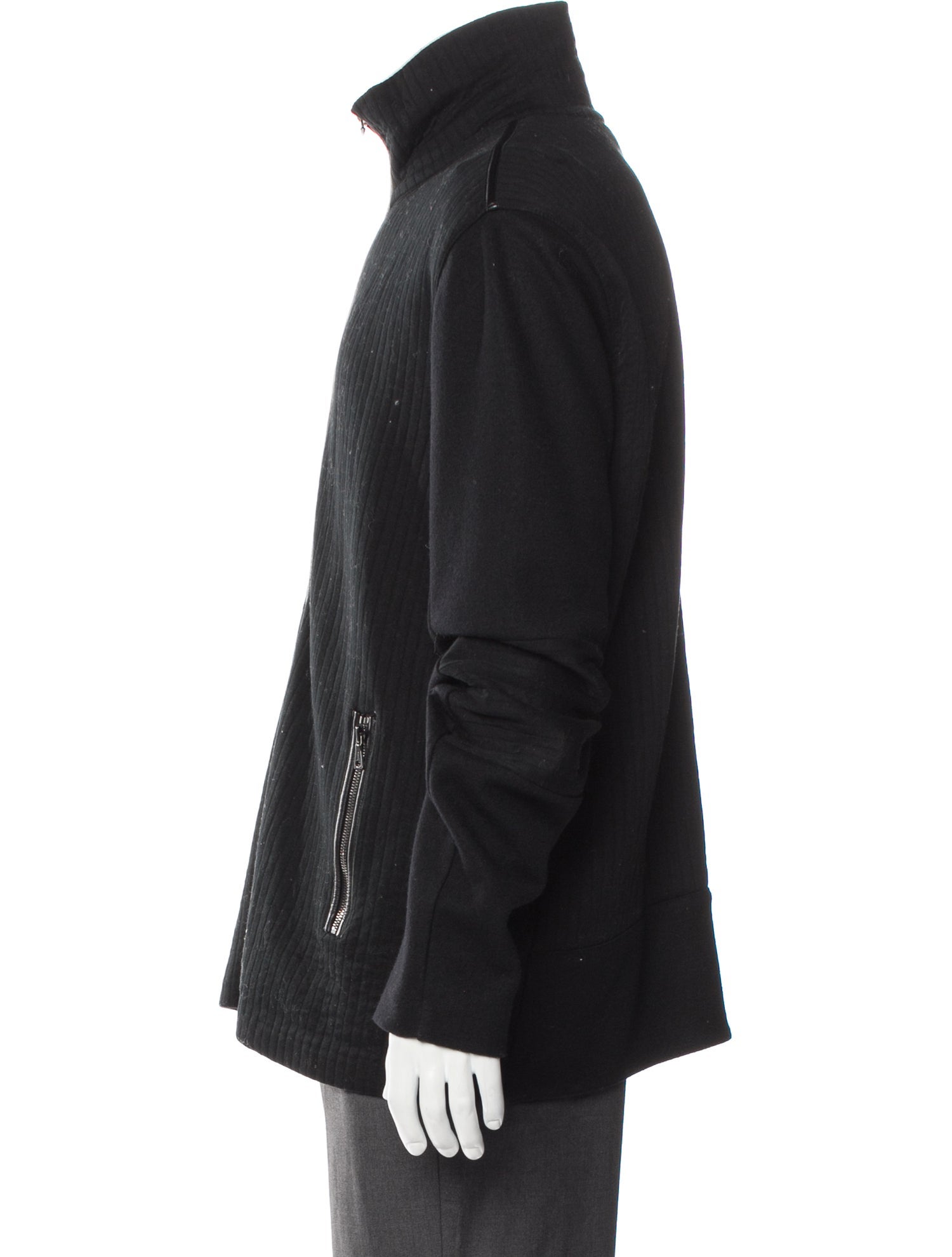 John Varvatos Mock Neck Long Sleeve Cardigan