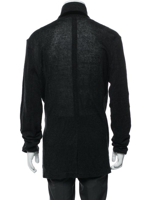 John Varvatos Linen Mock Neck Cardigan