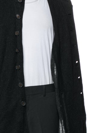 John Varvatos Linen Mock Neck Cardigan