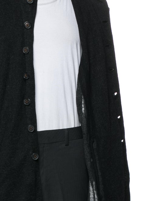 John Varvatos Linen Mock Neck Cardigan