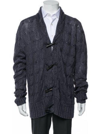 John Varvatos Linen V-Neck Cardigan