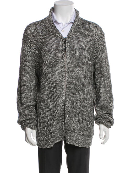 John Varvatos Linen Tweed Pattern Peacoat
