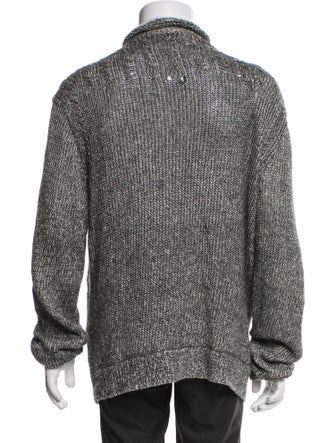 John Varvatos Linen Tweed Pattern Peacoat