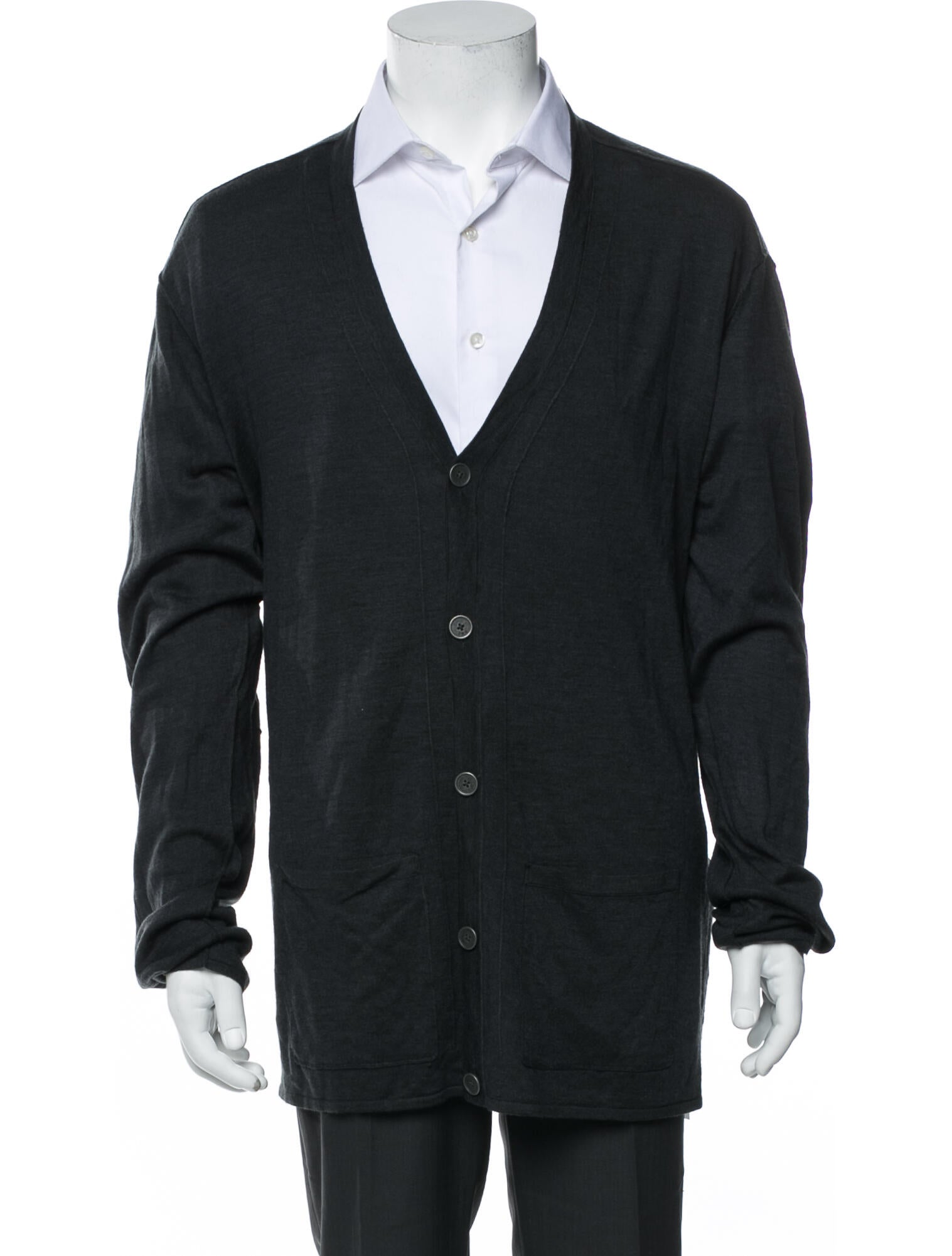 John Varvatos V-Neck Long Sleeve Cardigan