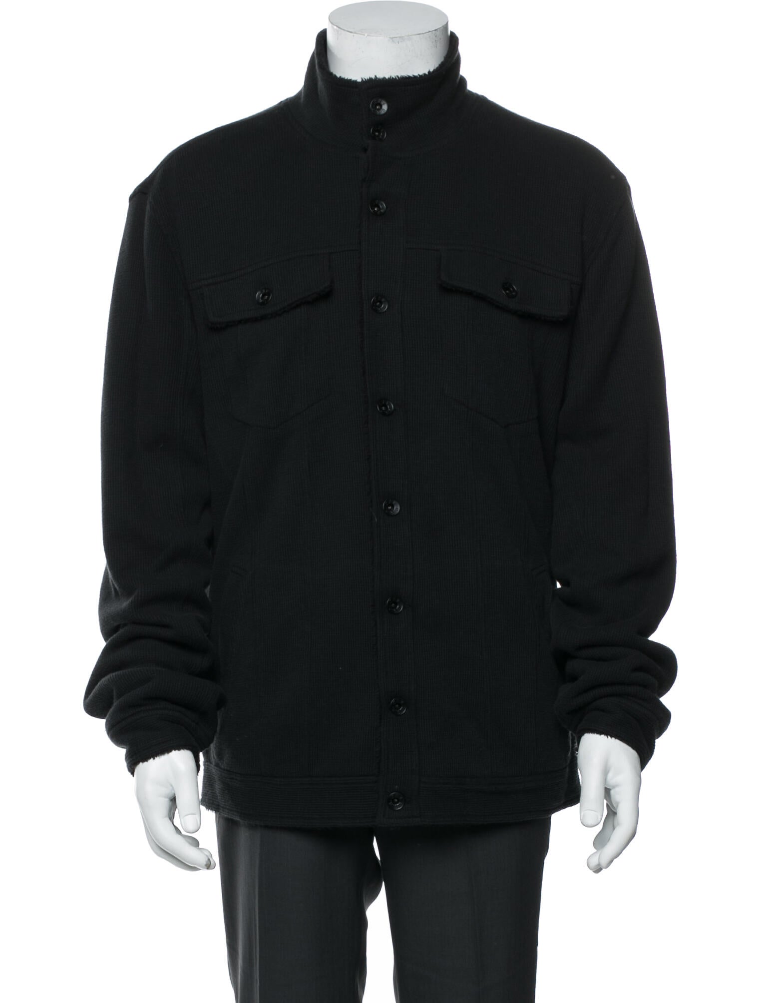 John Varvatos Turtleneck Long Sleeve Cardigan