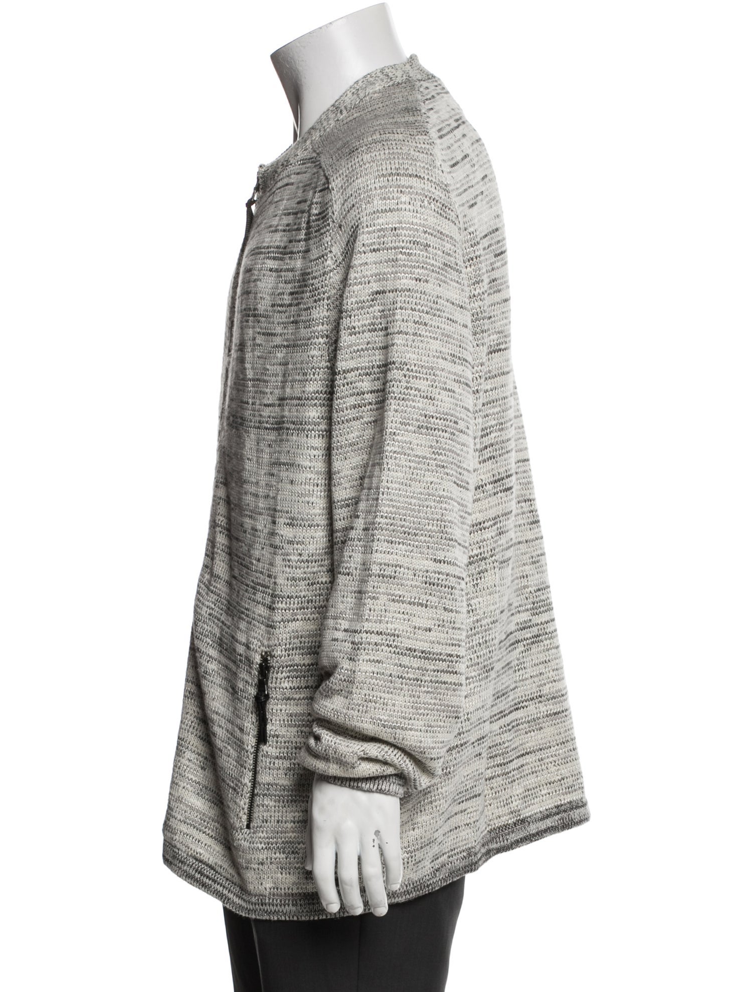 John Varvatos Mock Neck Long Sleeve Cardigan