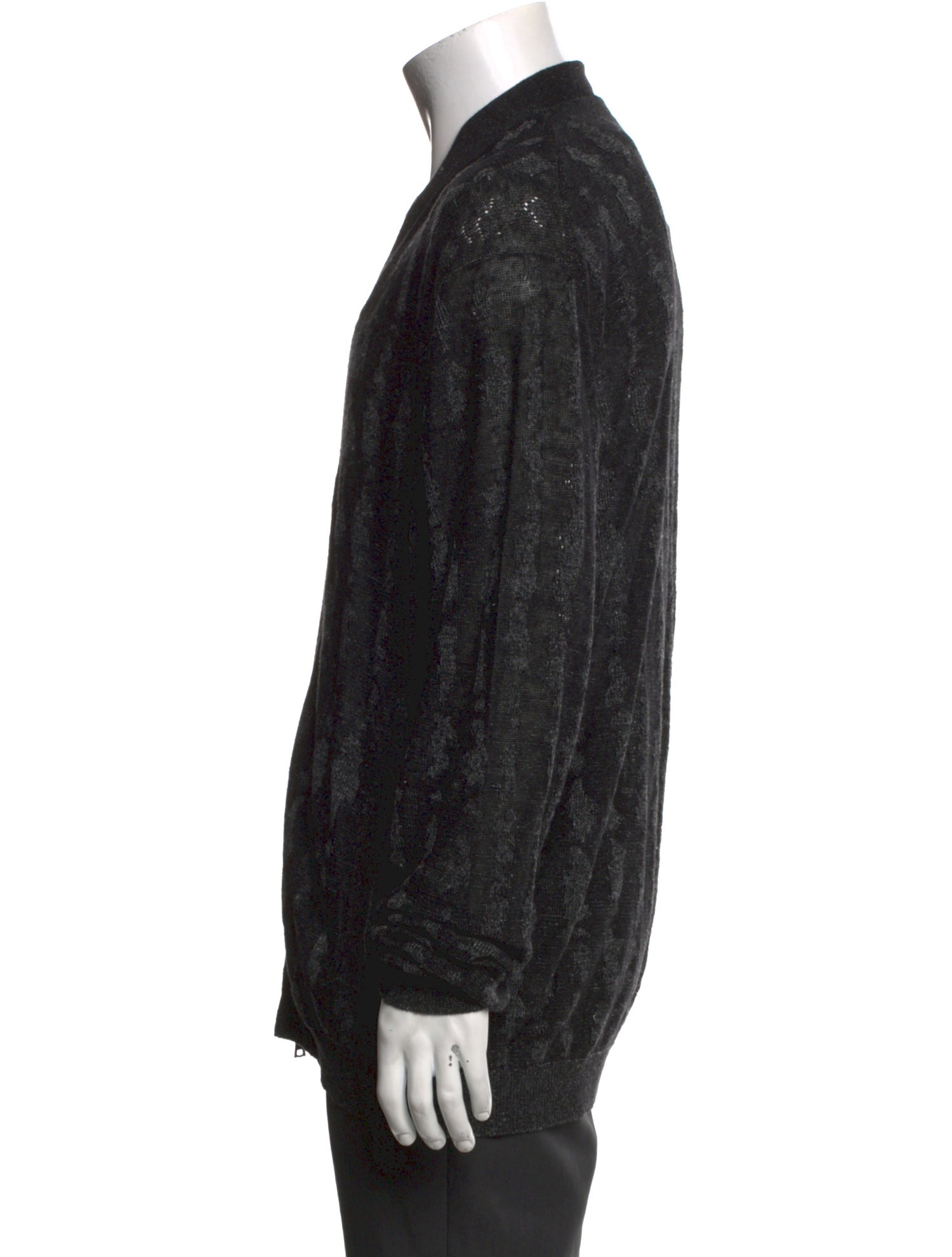 John Varvatos Linen Printed Cardigan