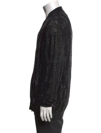 John Varvatos Linen Printed Cardigan